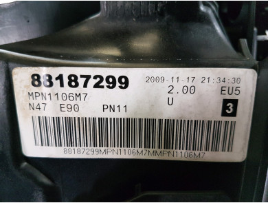 Engine type N47D20C-157055 - BMW SERIE 3 TOURING V PH.2 - X1-5179I