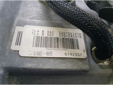 Gearbox type TL4362 - Renault CLIO V PH.2 - W1-6660V
