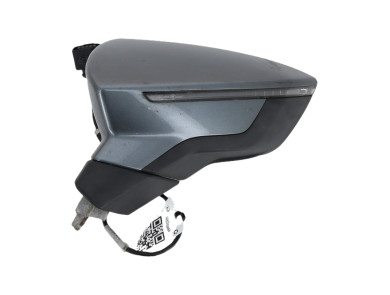Left wing mirror - Seat LEON III PH.1 - Gris Clair - 5F1857507P9B9 - H1-7098A