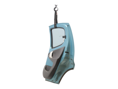 Right rear door - Peugeot 107 PH.2 - Bleu Fonce - 1612543680 - M1-4988W