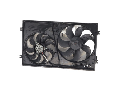 Radiator fan + mounting used - Volkswagen GOLF - 1J0959455P