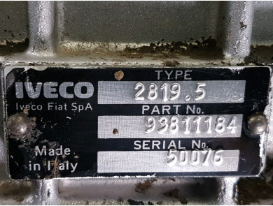 Gearbox type 2819.5 - Iveco DAILY II PH.1 - P1-2217A