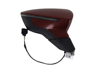 Right wing mirror - Seat LEON III PH.1 - Rouge Fonce - 5F1857508N9B9 - J1-5597V