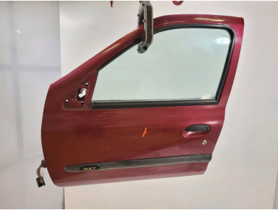 Porte avant gauche - Renault CLIO II PH.1 - Rouge Fonce - 7751472474 - H1-8200J