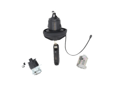 Steering lock and door key cylinders kit used - Fiat FIORINO - 6000634219