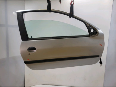 Right door (3-door models only) - Peugeot 206 - Gris Clair - 9004K6 - T1-7013X