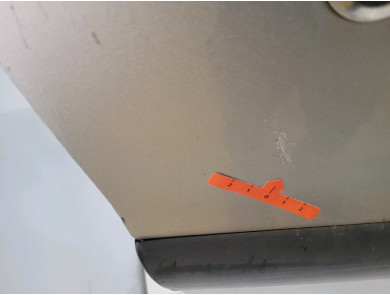 Porte droite (3 portes) - Peugeot 206 - Gris Clair - 9004K6 - T1-7013X