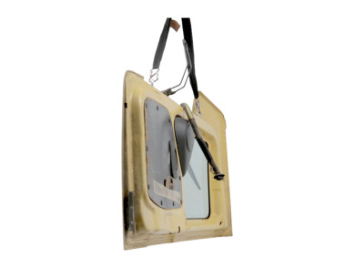 Right rear swing door - Citroen JUMPY II - Jaune Clair - 00008703C7 - C1-7367L
