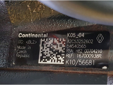 Engine type K9K846 - Renault SCENIC III PH.1 - K1-6829H