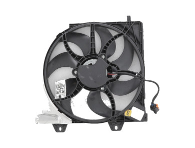 Radiator fan + mounting used - Peugeot 208 - 9839344280