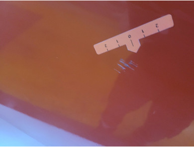 Rear left door - Ford C-MAX II PH.1 - Rouge Fonce - 2380070 - M1-6995X