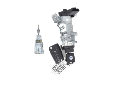 Steering lock and door key cylinders kit used - Volkswagen POLO - GPA-21-0009016