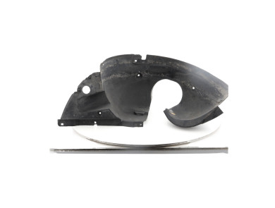 Bumper mud front left - Citroen C4 CACTUS PH.1 - Noir - 9805615080 - E1-1137V
