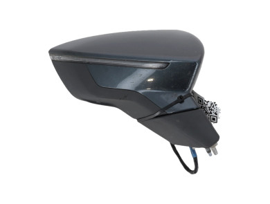 Right wing mirror - Seat LEON III PH.2 - Gris Clair - 5F1857508Q9B9 - C0-8720U