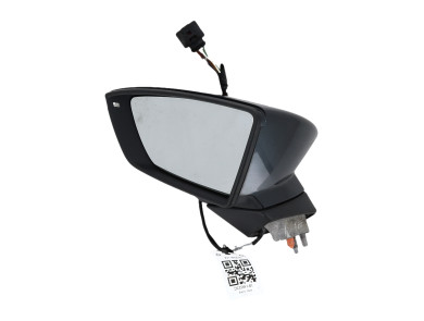 Left wing mirror used - Seat LEON - 5F1857507P 9B9
