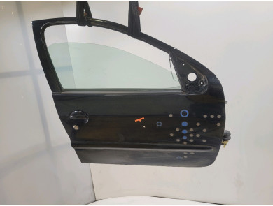Right front door - Peugeot 206 + - Noir - 9004K5 - F1-4739N