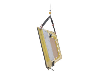 Right rear sliding door - Volkswagen CADDY III PH.2 - Jaune Clair - 2K5843108B - Q1-3404J