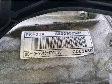 Gearbox type PK4004 - Renault LAGUNA III PH.3 - Z0-0832S