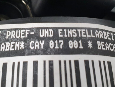 Engine type CAY-D-CX - Volkswagen POLO V PH.1 - K1-0602B