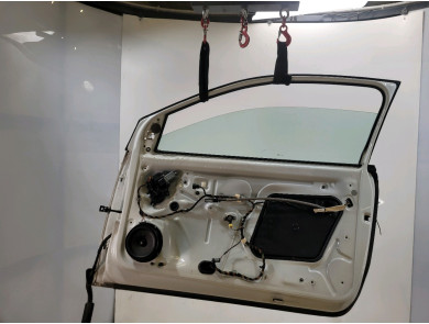 Porte droite (3 portes) - Volkswagen POLO V PH.2 - Blanc - 6R3831056J - T0-3551F