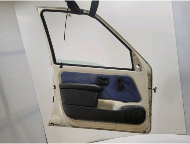 Left front door - Peugeot 106 PH.2 - Blanc - 9002H9 - S1-9538W