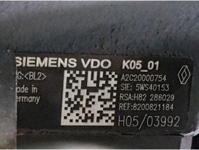 Engine type K9K772 - Nissan QASHQAI +2 I PH.1 - U0-9633H