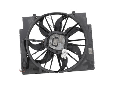 Radiator fan + mounting used - BMW SERIE 5 - 17428508251