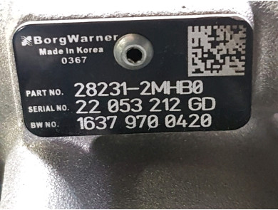Engine type G4FT-Z87512MZ00 - Hyundai TUCSON III - B1-9286A