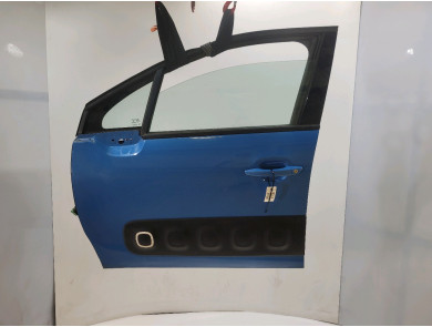 Left front door - Citroen C3 III PH.1 - Bleu Fonce - 9812674380 - U1-8234A