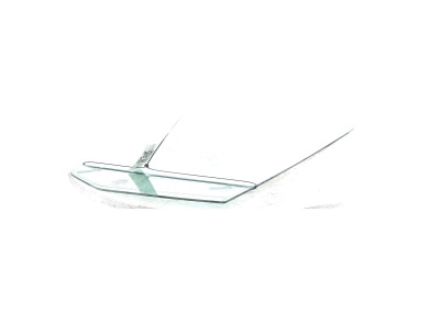 Right front side glass - Ford TRANSIT V PH.1 - 2771798 - H0-7646M
