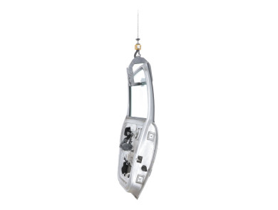 Rear left door - Citroen C3 I PH.2 - Gris Clair - 00009006K7 - X0-1190F