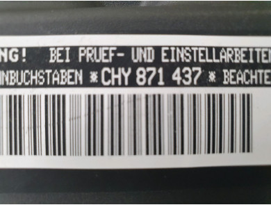 Engine type CHYA - Seat MII PH.1 - S1-8387K
