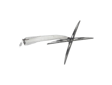 Front wiper arms (x2) - Peugeot 205 PH.2 - 642955 - Y1-9145Q
