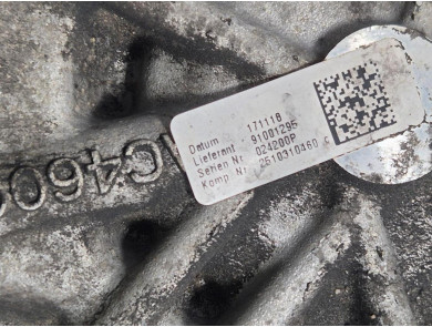 Boîte de vitesses type DW5004-4193R - Renault TALISMAN - K1-8637W