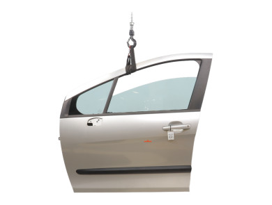 Left front door - Peugeot 308 I PH.2 - Gris Clair - 9002AW - A1-2838U