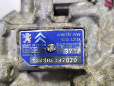 Gearbox type 20GY12 - Peugeot 5008 I PH.1 - R1-2064G
