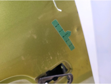 Left front door - Peugeot 207 - Jaune Clair - 9002X5 - P1-8794B