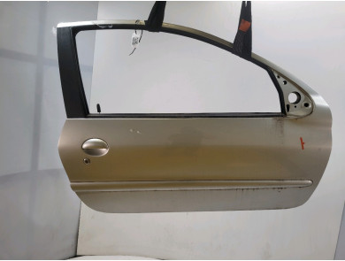 Right door (3-door models only) - Peugeot 206 - Gris Clair - 9004K6 - Q1-7253N