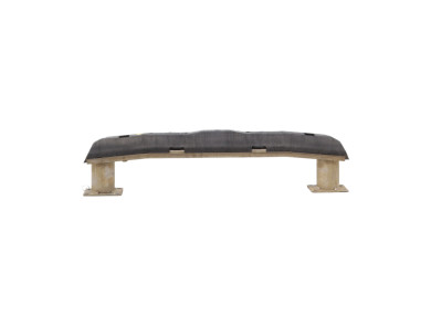 Traverse de pare choc avant - Peugeot PARTNER II PH.1 - Blanc - 00007414YN - E1-0282P