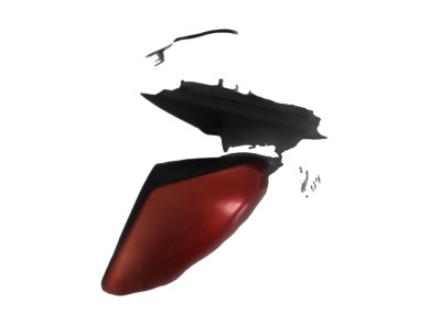 Right wing mirror - Renault TWINGO III PH.1 - Rouge Fonce - 963013756R - T1-8111T