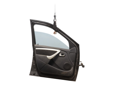 Left front door - Dacia LOGAN MCV I PH.2 - Noir - 801013696R - X0-9916H