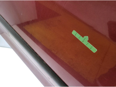 Porte droite (3 portes) - Renault TWINGO I PH.3 - Rouge Fonce - 7751472898 - S2-0369W