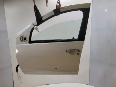 Porte avant gauche - Dacia SANDERO I - Blanc - 801011499R - E1-4971W