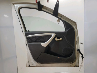 Porte avant gauche - Dacia SANDERO I - Blanc - 801011499R - E1-4971W