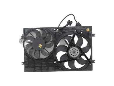 Radiator fan + mounting - Volkswagen POLO - 6R0959455E - G1-9999C