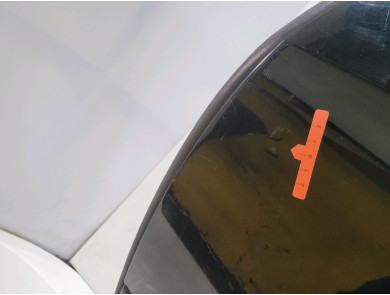 Rear left door - Saab 9.3 SPORT SEDAN II PH.1 - Noir - 12769492 - A1-0006E