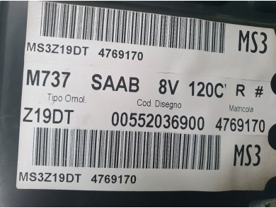 Engine type Z19DT - Saab 9.3 SPORT SEDAN II PH.1 - A1-2750E