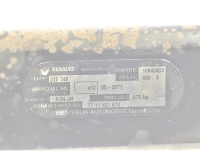 Attelage - Renault GRAND MODUS PH.2 - Beige Clair - 04200 - K0-6322B