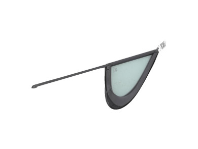 Left front side glass - Peugeot 207 - Noir - 9201J1 - Y1-6406S