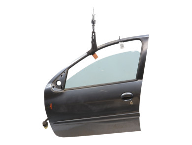 Porte avant gauche - Peugeot 206 - Gris Fonce - 9002K5 - T1-2706E